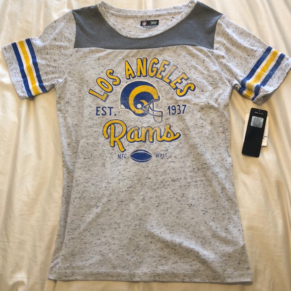 5th & Ocean Women's Los Angeles Rams Grey T-Shirt
